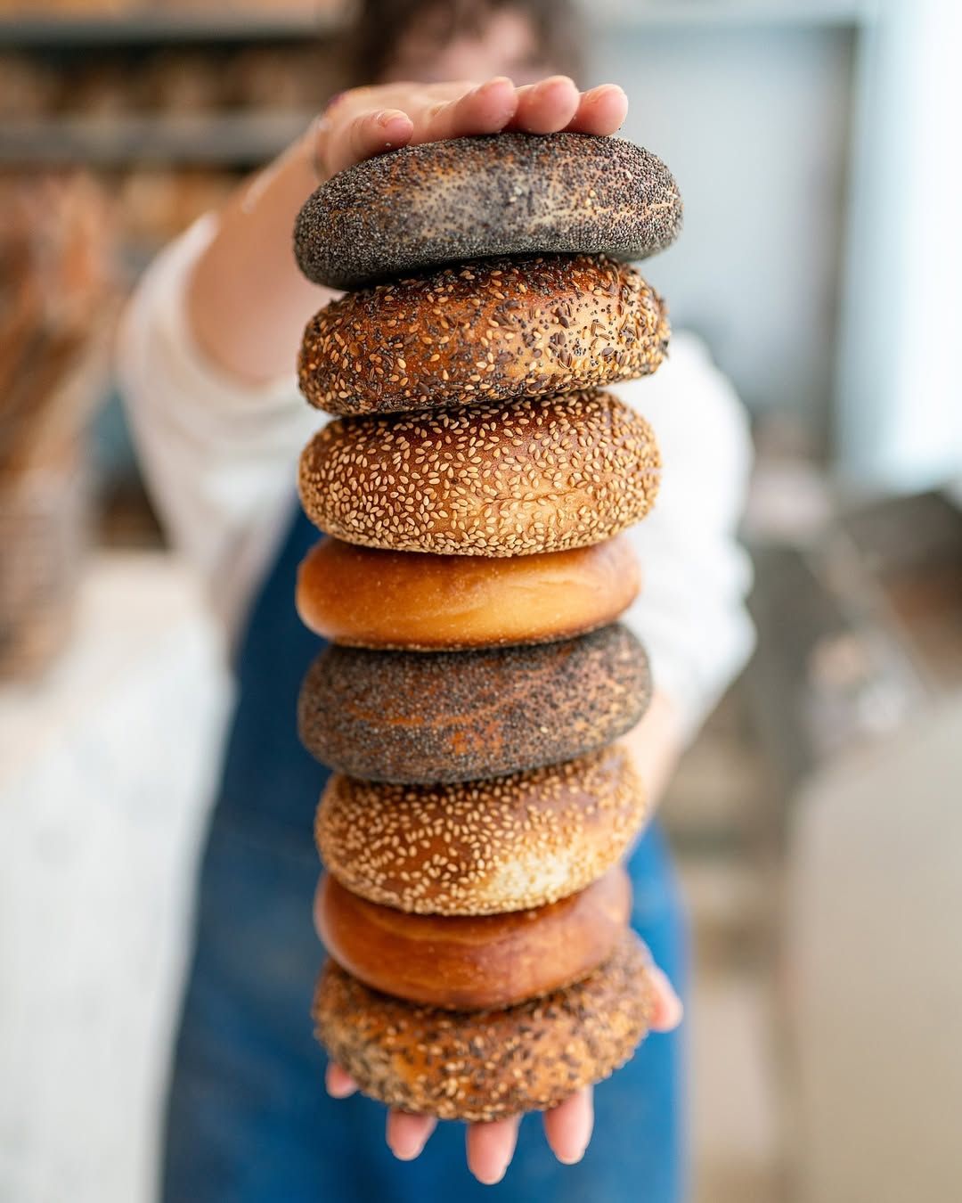 Finished bagels from the first lesson