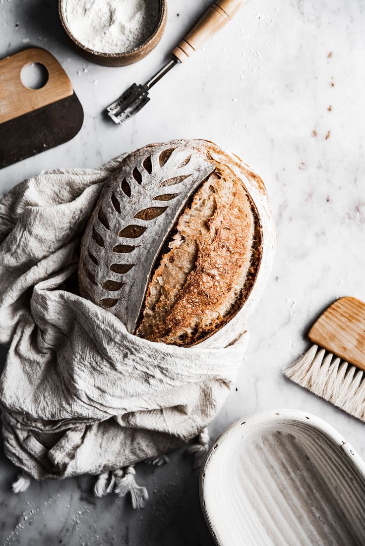 Finished sourdough loaf from the final lesson